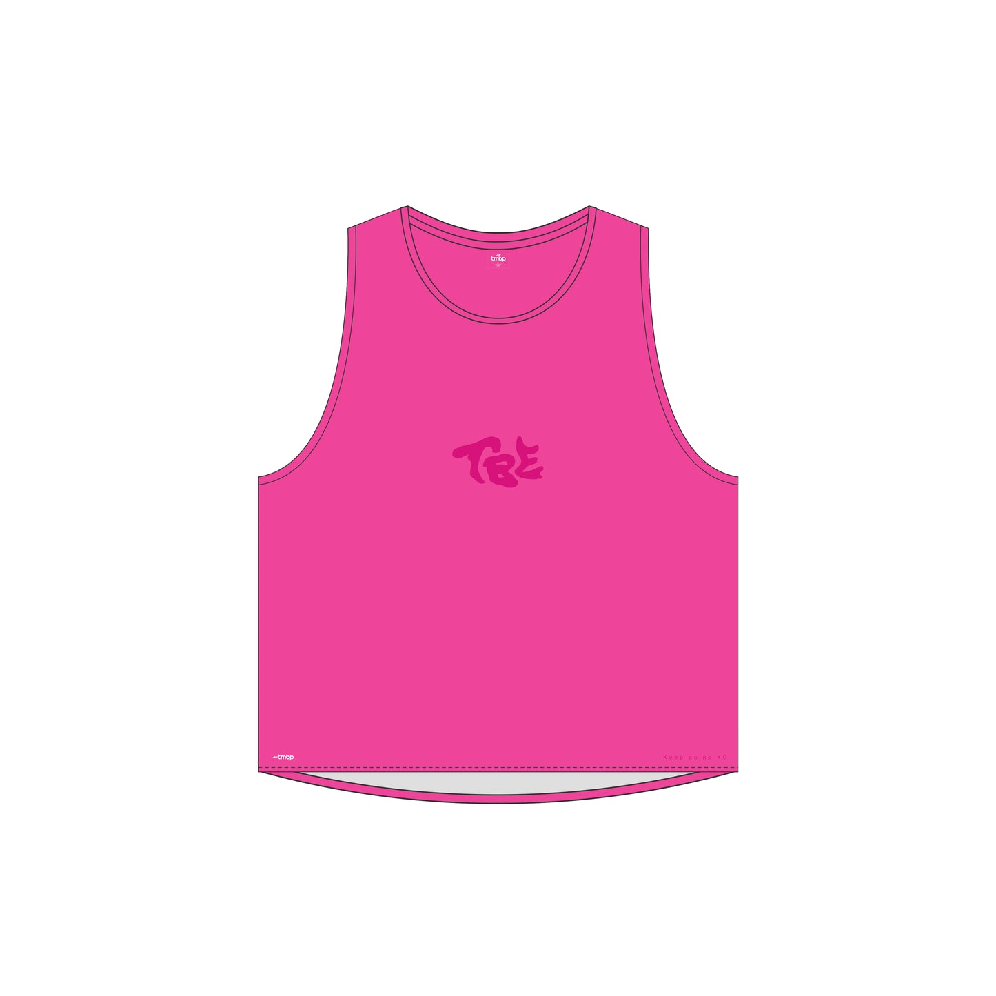 🦋 TBE 26 Cropped Training Singlet – Electric Pink