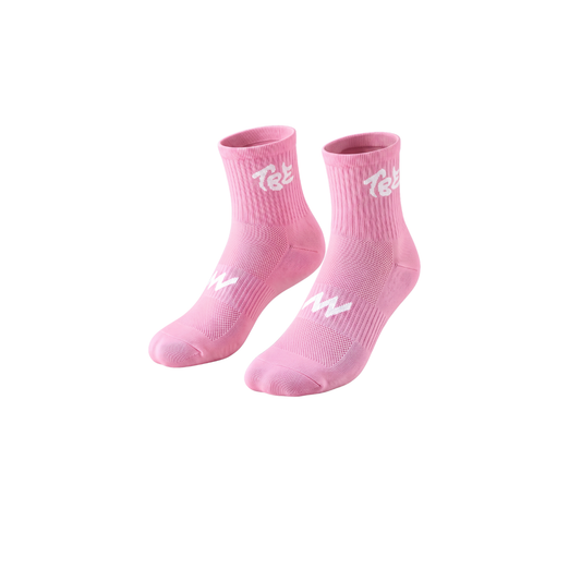 🦋 TBE Performance Quarter Crew Socks Baby Pink